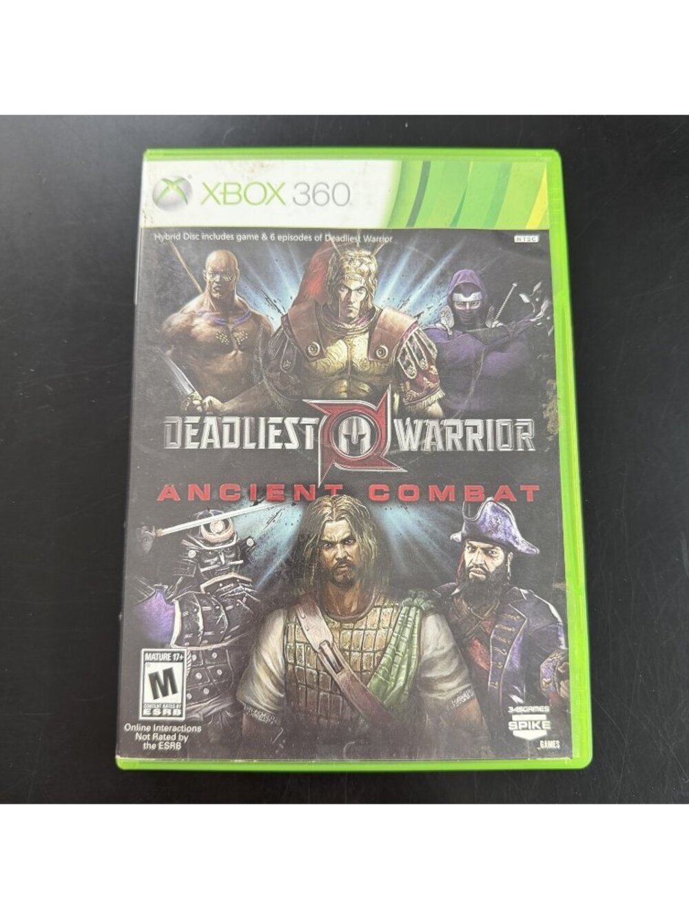 Deadliest Warrior: Ancient Combat (Microsoft Xbox 360, 2012) With Manual